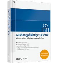 Abbildung von: Aushangpflichtige Gesetze - Haufe-Lexware