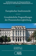 Cover: Europ&auml;isches Insolvenzrecht - Grunds&auml;tzliche Fragestellungen der Prozessrechtsvergleichung - Gieseking