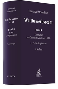 Abbildung von: Wettbewerbsrecht - Band 4 - C.H.BECK