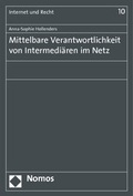 Cover: Mittelbare Verantwortlichkeit von Intermedi&auml;ren im Netz - Nomos