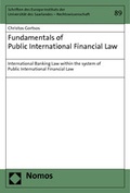 Cover: Fundamentals of Public International Financial Law - Nomos