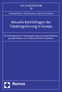 Abbildung von: Aktuelle Rechtsfragen der Tabakregulierung in Europa - Nomos