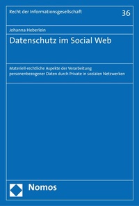 Abbildung von: Datenschutz im Social Web - Nomos
