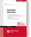 Cover: Sammlung G&uuml;terlisten - Ausgabe 2018 - Reguvis Fachmedien