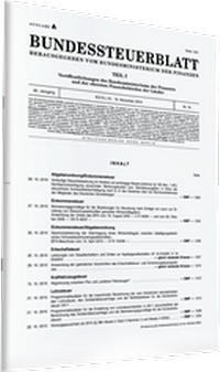Abbildung von: Bundessteuerblatt (BStBl) - Teil II = Ausgabe D - Stollfuß