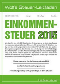 Abbildung von: Einkommensteuer für 2015 - Leitfadenverlag Sudholt