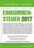 Cover: Einkommensteuer f&uuml;r 2017 - Leitfadenverlag Sudholt