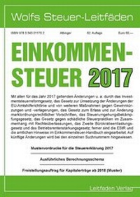 Abbildung von: Einkommensteuer für 2017 - Leitfadenverlag Sudholt