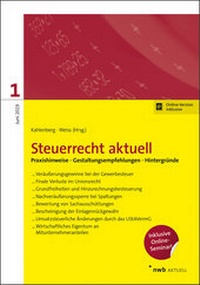 Abbildung von: Steuerrecht aktuell 1/2019 - NWB