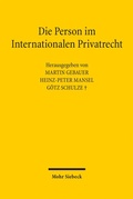 Cover: Die Person im Internationalen Privatrecht - Mohr Siebeck