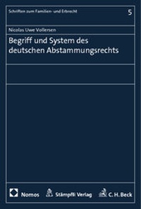 Abbildung von: Begriff und System des deutschen Abstammungsrechts - Nomos