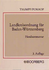 Abbildung von: Landkreisordnung für Baden-Württemberg - Boorberg