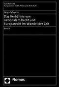 Cover: Das Verh&auml;ltnis von nationalem Recht und Europarecht im Wandel der Zeit - Nomos