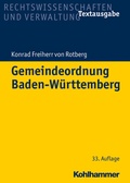 Cover: Gemeindeordnung Baden-W&uuml;rttemberg - Kohlhammer
