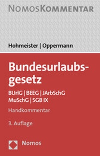 Abbildung von: Bundesurlaubsgesetz. - Nomos