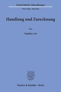 Cover: Handlung und Zurechnung - Duncker & Humblot