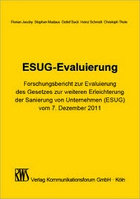 Abbildung von: ESUG-Evaluierung - RWS