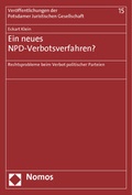 Cover: Ein neues NPD-Verbotsverfahren? - Nomos