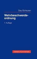 Cover: Wehrbeschwerdeordnung - Vahlen
