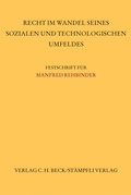 Cover: Recht im Wandel seines sozialen und technologischen Umfeldes - C.H.BECK