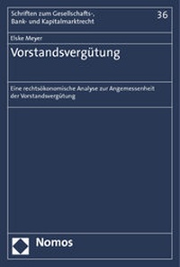 Abbildung von: Vorstandsvergütung - Nomos