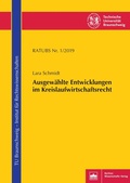 Cover: Ausgew&auml;hlte Entwicklungen im Kreislaufwirtschaftsrecht - Berliner Wissenschafts-Verlag