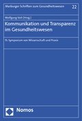 Bild: Kommunikation und Transparenz im Gesundheitswesen - Nomos