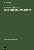 Cover: Genossenschaftsgesetz - De Gruyter