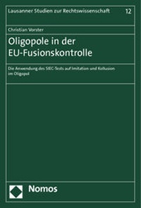 Abbildung von: Oligopole in der EU-Fusionskontrolle - Nomos