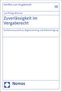 Abbildung von: Zuverlässigkeit im Vergaberecht - Nomos