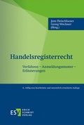 Cover: Handelsregisterrecht - Erich Schmidt Verlag