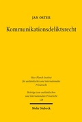 Cover: Kommunikationsdeliktsrecht - Mohr Siebeck