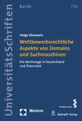 Cover: Wettbewerbsrechtliche Aspekte von Domains und Suchmaschinen - Nomos