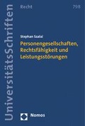 Cover: Personengesellschaften, Rechtsf&auml;higkeit und Leistungsst&ouml;rungen - Nomos