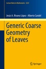 Cover: Generic Coarse Geometry of Leaves - Springer