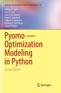 Enlarge image Cover: Pyomo - Optimization Modeling in Python - Springer
