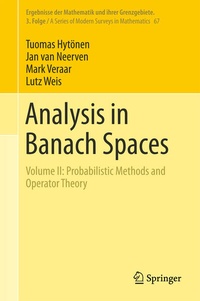 Enlarge image Cover: Analysis in Banach Spaces - Springer