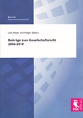 Cover: Beitr&auml;ge zum Gesellschaftsrecht 2006-2010 - Josef Eul