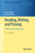 Cover: Reading, Writing, and Proving - Springer