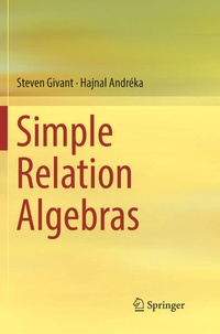 Enlarge image Cover: Simple Relation Algebras - Springer