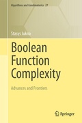 Cover: Boolean Function Complexity - Springer
