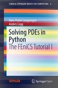 Cover: Solving PDEs in Python - Springer