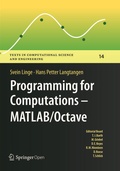 Cover: Programming for Computations - MATLAB/Octave - Springer