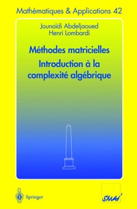 Abbildung von: Méthodes matricielles - Introduction à la complexité algébrique - Springer