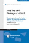 Cover: Vergabe- und Vertragsrecht 2010 - Reguvis Fachmedien