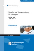 Cover: Vergabe- und Vertragsordnung f&uuml;r Leistungen - VOL/A - Reguvis Fachmedien