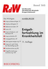 Abbildung von: Entgeltfortzahlung im Krankheitsfall - Boorberg