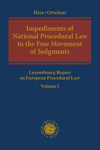 Abbildung von: Impediments of National Procedural Law to the Free Movement of Judgments - C.H.BECK