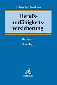 Abbildung von: Berufsunfähigkeitsversicherung - C.H.BECK