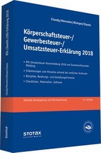 Abbildung von: Körperschaftsteuer-, Gewerbesteuer-, Umsatzsteuer-Erklärung 2018 - Stollfuß